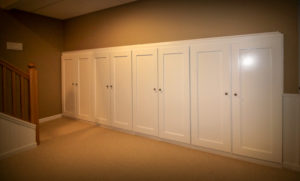 Basement Storage Built-ins