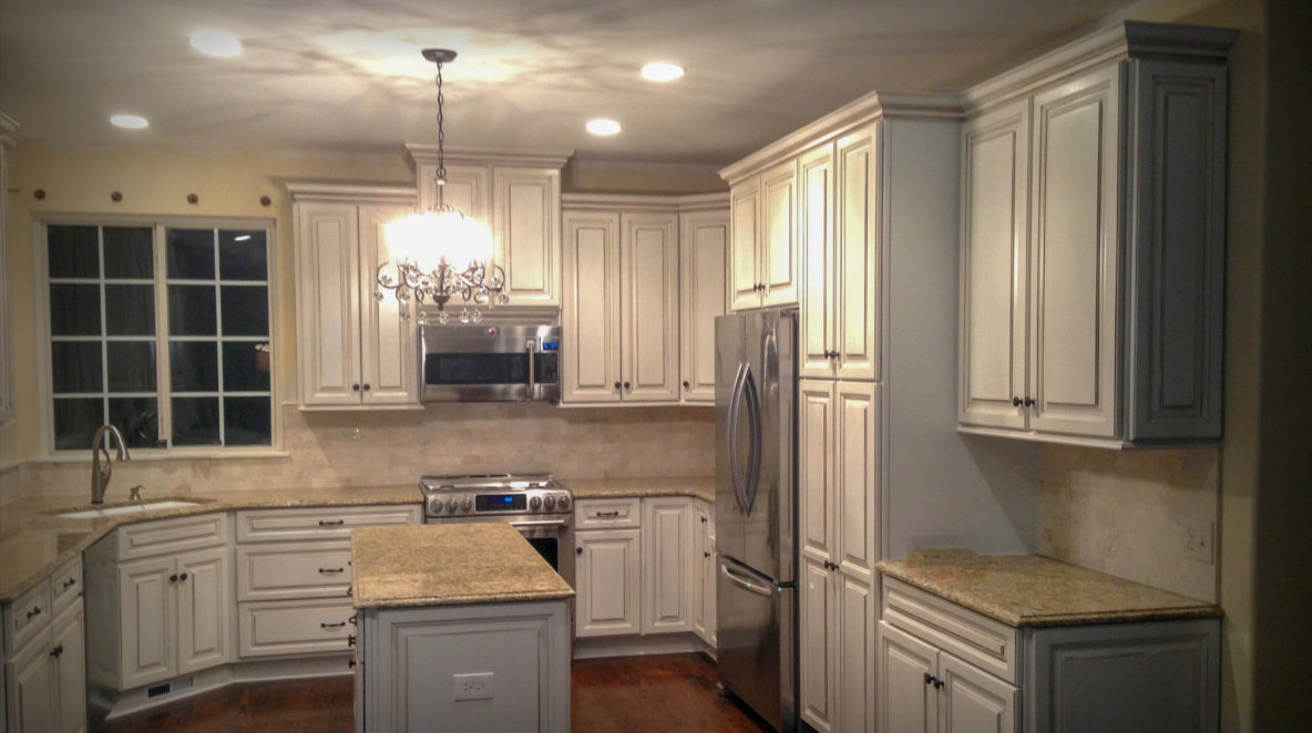 Kitchen Remodel with White Cabinets