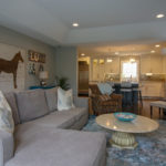 Family Room Remodel with Tray Ceiling