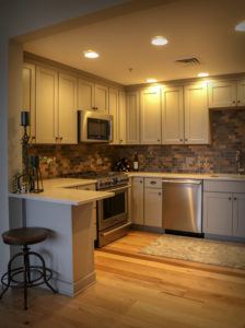 Kitchen Update with Grey Shaker Cabinets