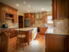 Oak Kitchen Cabinets with Stone Counter Tops