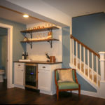 Open-shelf Bar in Basement