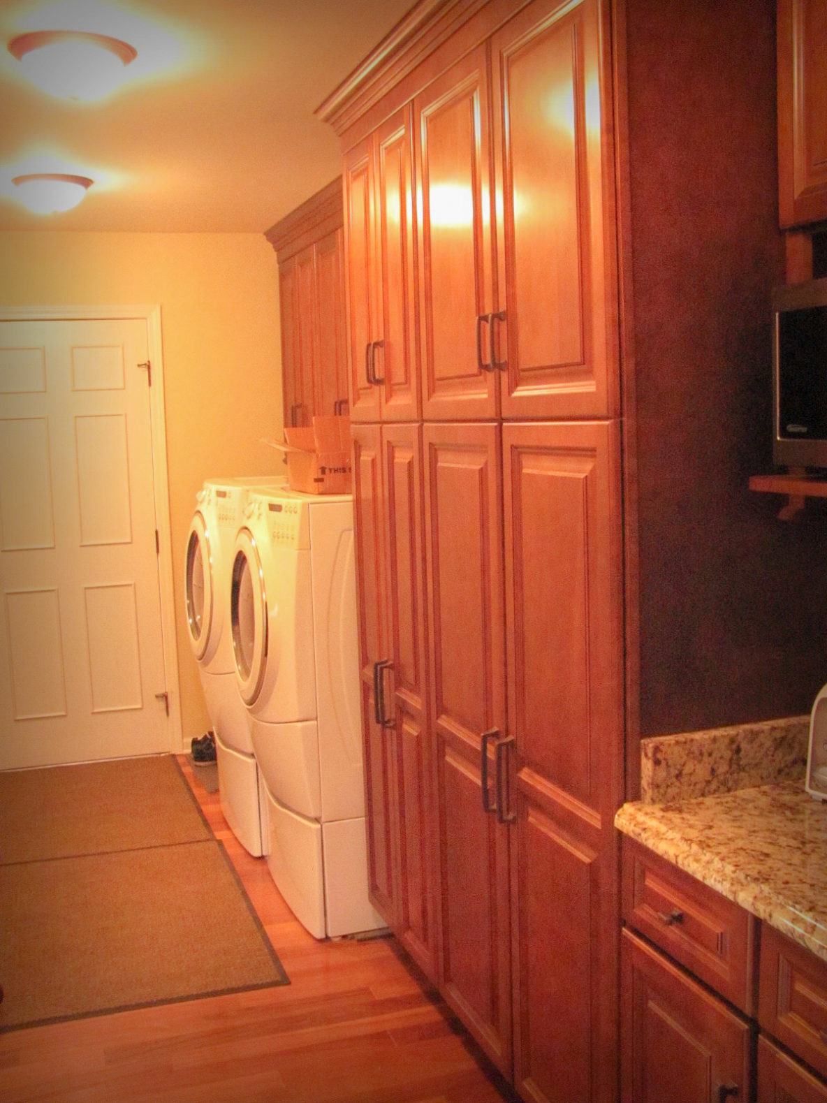 Remodeled Kitchen with Laundry Space