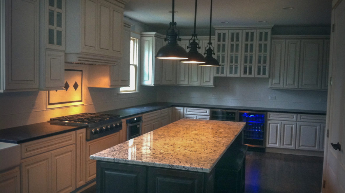 Custom Kitchen Remodel with Glass Doors