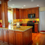 Kitchen Update with Custom Stone Backsplash